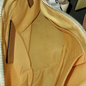 Coach Hamptons Wkend Scribble Sm Baguette Bag; Signature Pastels